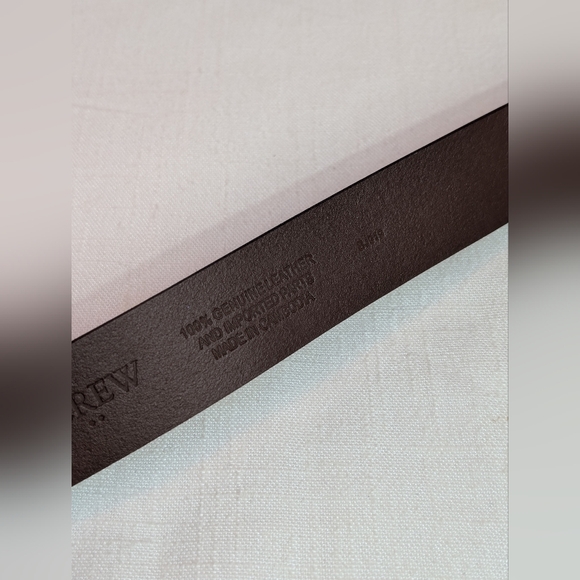 J. Crew Brown Leather Belt with Gold Buckle - Picture 3 of 7